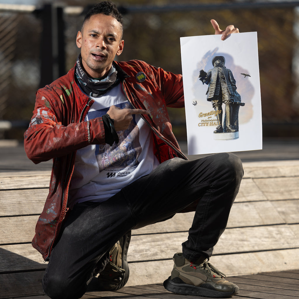 Greetings from Philadelphia's City Hall Poster